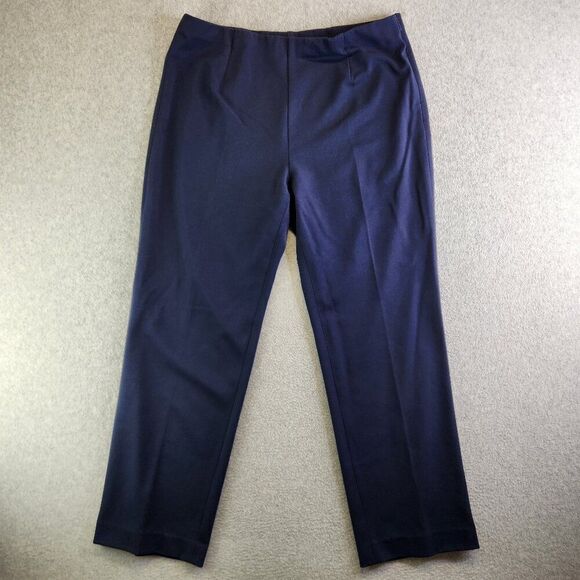 Pendleton Pants Womens 16 Blue Tapered Straight Leg Career Office Slacks Comfy - Picture 1 of 14